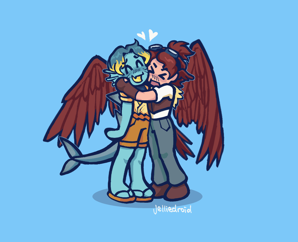 Prismarine and Reilynn (Art Fight)